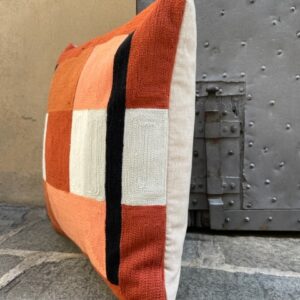 Cuscino Ricamato Arancio - Vivaraise - immagine 2