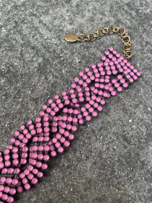 Bracciale Strass Opachi Rosa - Unique
