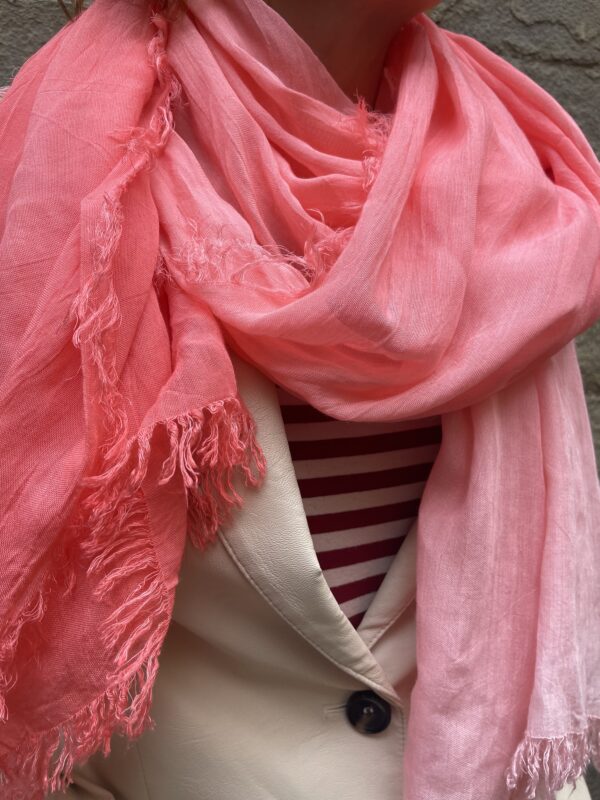 Foulard Salmone Sfumato - Inbamboo