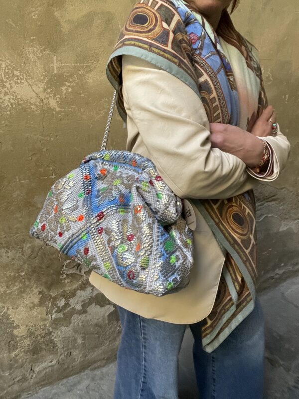 Pochette In Tessuto Laminato Multicolor  Limited Edition - Le Daf