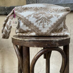 Pochette Tessuto Beige - Le Daf