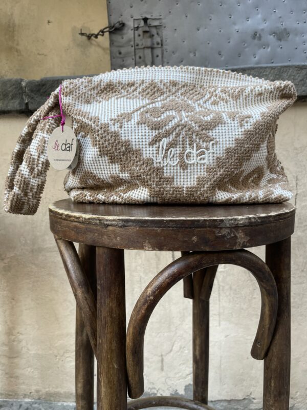 Pochette Tessuto Beige - Le Daf